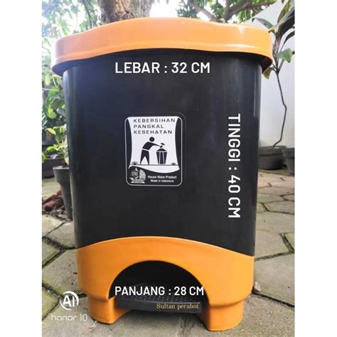 Jual Tempat Sampah Injak Yutaka Liter Pub Yutaka Shinpo Shopee