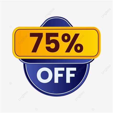 75 Discount Offer Banner Price Tag Design 75 Off Up To 75 Off