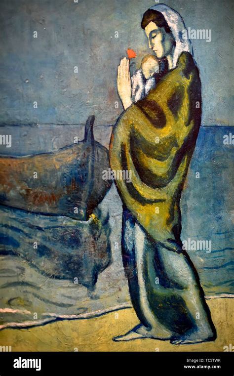 Mujer Y Ni O En El Mar Una Pintura De Pablo Picasso El Museo De