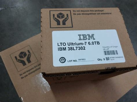 Ibm 38l7302 Lto Ultrium 7 Tapes Lto 7 Ibm Brand Original Packaging 10