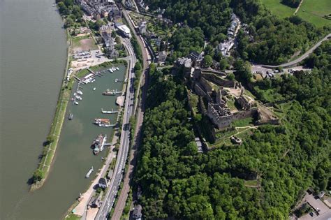 Luftbild Sankt Goar Ruine Der Burg Rheinfels Und St Goar