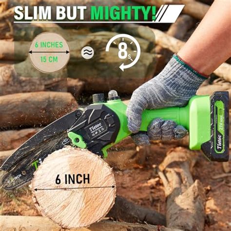 Snapklik Tietoc Mini Chainsaw Inch Cordless Gardener Friendly