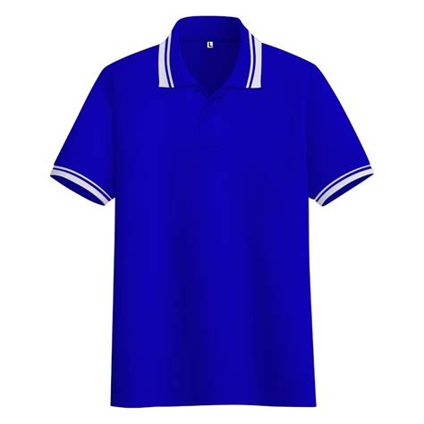 Jual Liso Wear Kaos Poloshirt Polos Biru Benhur Kerah Kombinasi