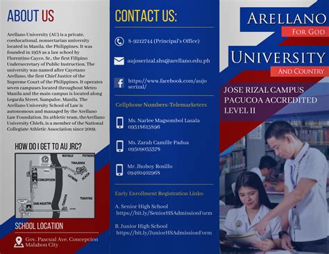 School Brochure - Arellano University Jose Rizal Campus - WNW