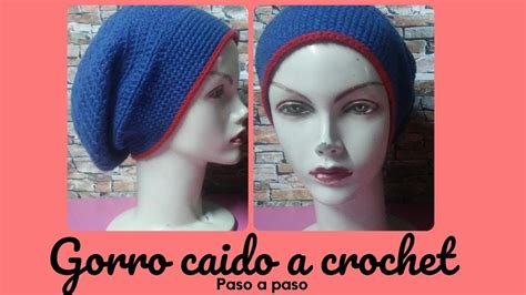 Gorro Caído a crochet paso a paso CREATIVIDAD A CROCHET YouTube