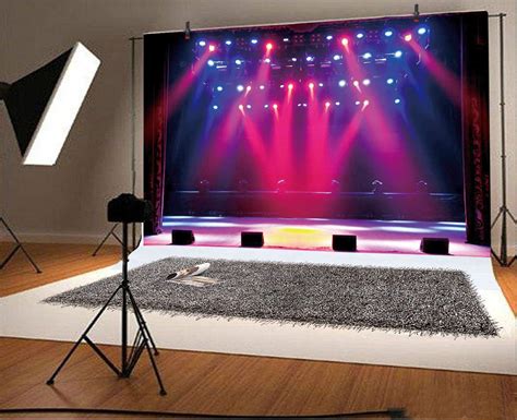 Buy Leyiyi 7x5ft Stage Spotlight Backdrop Concert Live Plateform Banner