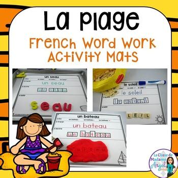 À la plage French Summer Beach Themed Word Work Activity Mats TPT