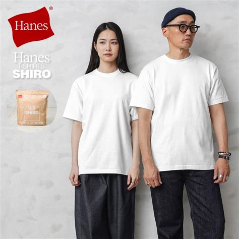 Hanes ヘインズ Hm1 X201 Shiro クルーネック Tシャツ シロ 白t メンズ ヘビーオンス カットソー アメカジ【クーポン