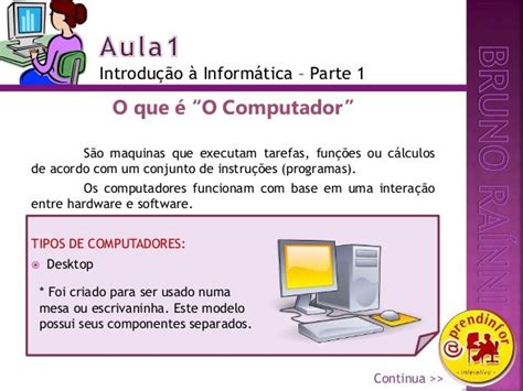 Curso Básico De Informática Aprendinfor Parte 1 Da Aula 1