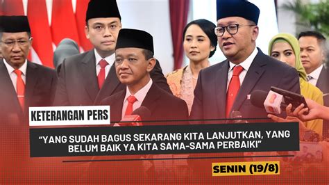 Sekretariat Kabinet Republik Indonesia Keterangan Bersama Menteri