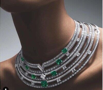 Syn Emerald Collar Necklace For Her Handmade Ss Evening Red Carpet