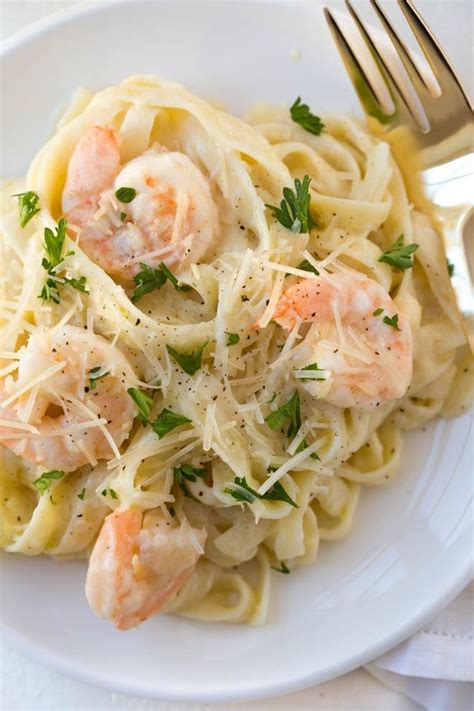 Lemon Garlic White Wine Shrimp Fettuccine Pasta Spoonful Of Flavor