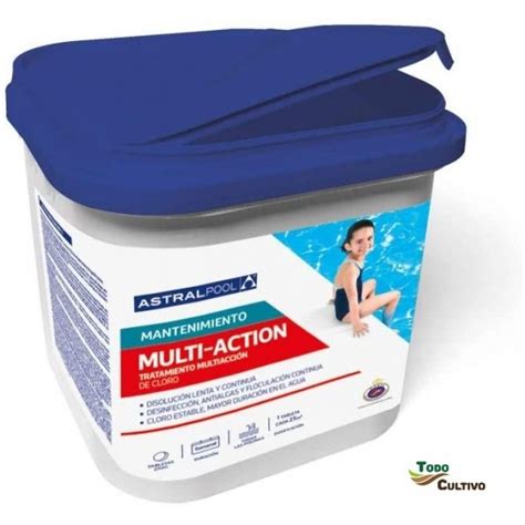 Cloro Multiaccion Multi Accion Astral Pastillas Tabletas 5 Kgs Kilos