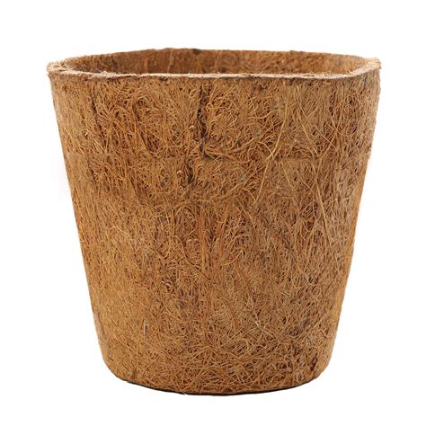 Palm Naki 5 Coconut Coir Round Plant Pots Set Of 4 Coco Coir Plant Pots Pots For Plants