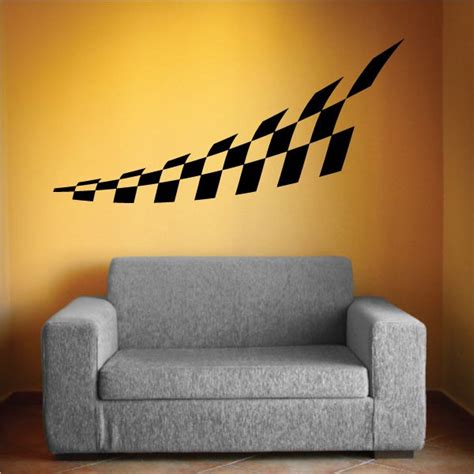 Checkered Pattern Wall Decal Vinyl Decal Car Decal Cf8024