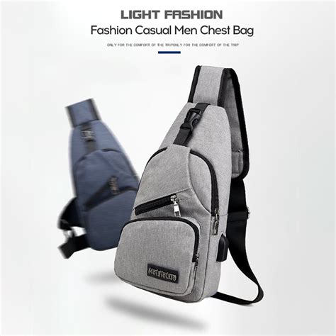 Bolso De Pecho Para Hombre De Gran Capacidad Impermeable Ligero Al