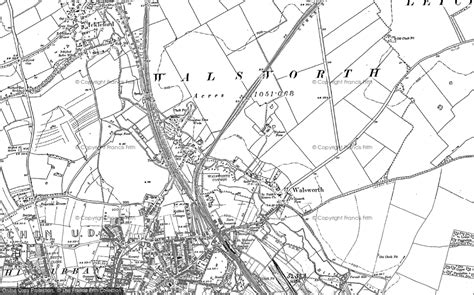 Historic Ordnance Survey Map Of Hitchin 1897 1899