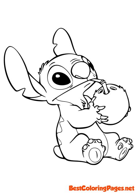 Stitch Coloring Page Free Printable Coloring Pages