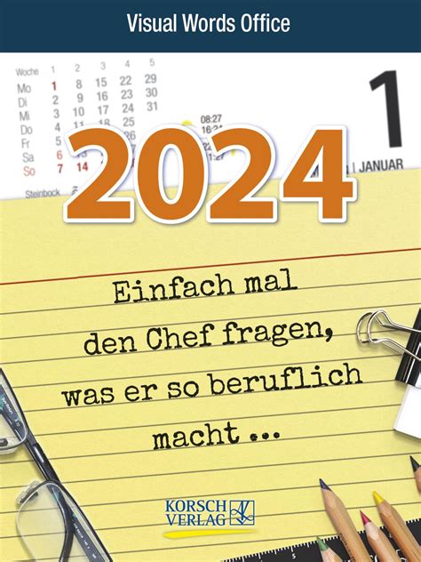 Visual Words Office 2024 Abreißkalender