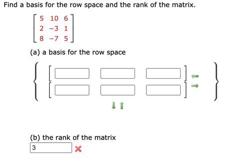 Solved Find A Basis For The Row Space And The Rank Of The Chegg