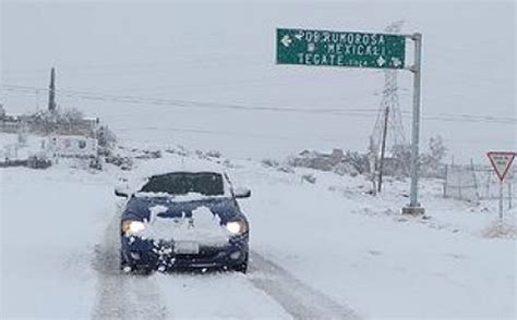 FOTOS Así luce La Rumorosa tras caída de nieve Mediotiempo