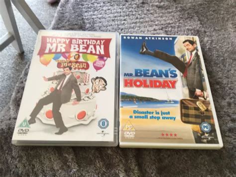 Mr Bean Dvds Holiday Happy Birthday Rowan Atkinson Vg Condition