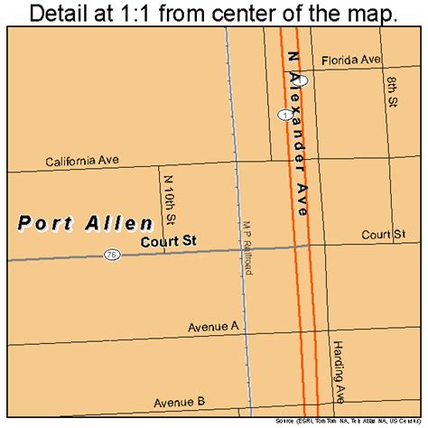 Port Allen Louisiana Street Map 2261790