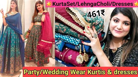 FlipkartParty Wedding Wear Haul ANARKALI KURTI KURTA SET LEHNGA CHOLI