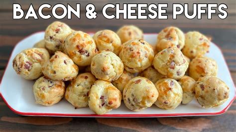 Bacon And Cheese Puffs Savory Puffs French Gougères Savory Choux