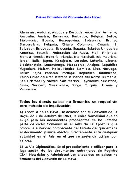 Pdf Países Firmantes Del Convenio De La Haya Dokumen Tips