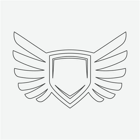 Wings icon in simple style outline 32491995 Vector Art at Vecteezy