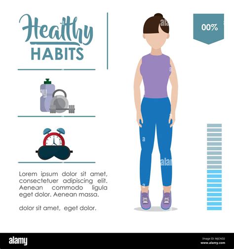 Healthy Habits Infographic Stock Vector Image And Art Alamy