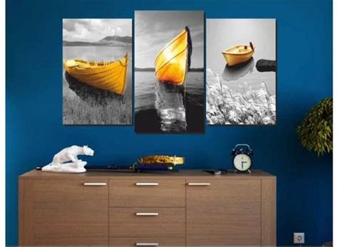 Golden Boats Painting at Rs 3500 | Decorative Paintings in Ahmedabad | ID: 26391635512