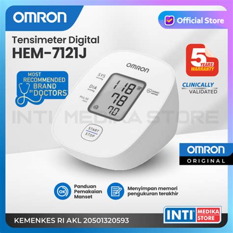 Promo OMRON Tensimeter Digital HEM 7121 J Tensi Pengukur Tekanan