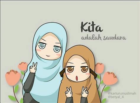 21 Gambar Kartun Muslimah Lucu Unik Imut And Terbaru Kartun Muslimah