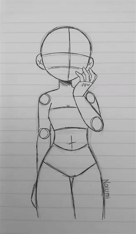 Pose de chica Personagens fáceis de desenhar Desenhos doodles