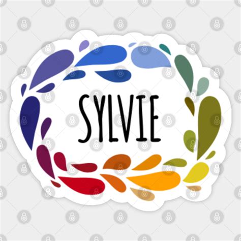 Sylvie Name Cute Colorful Gift Named Sylvie - Sylvie - Sticker | TeePublic