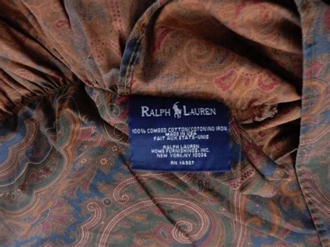 Ralph Lauren Brianna Paisley Pillow Sham Cover Brown Multi King Ebay