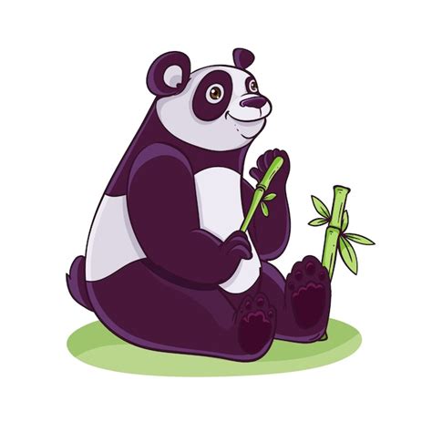 Ilustra O De Panda Desenhada M O Vetor Gr Tis