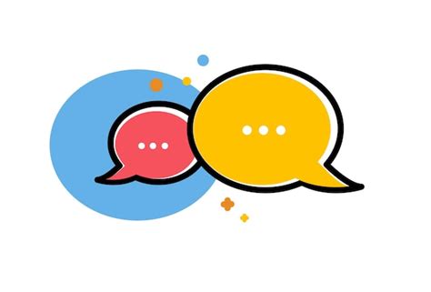 Premium Vector Cute Speech Bubbles Bubble Chat