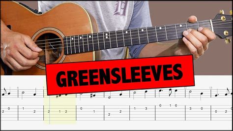 Greensleeves // Easy Guitar Tutorial (MELODY) + TAB Chords - Chordify