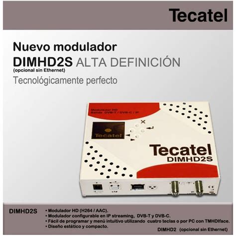 Modulador Tecatel Cofdm Dvb T Dvb C Hd Con Entrada Hdmi Streaming Ip