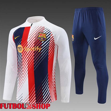 Replicas Chandal Equipos De Futbol Fc Barcelona Ninos Blanco Rojo Azul