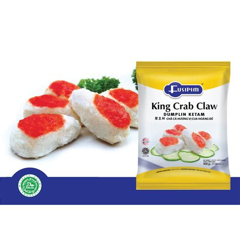 Jual Dumpling Capit Kepiting Halal Frozen Food Fusipim King Crab Claw