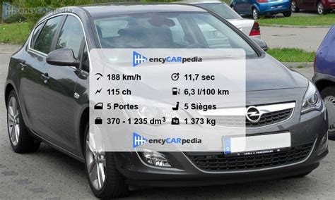 Opel Astra Fiches Techniques Performances Taille