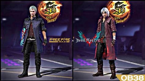 Free Fire X Devil May Cry Bundles Ob Hunter Nero Bundle Hunter