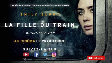 La Fille Du Train Bande Annonce Vf Youtube