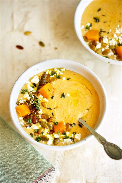 Roasted Butternut Squash Potato Feta Bisque ⋆ Recipe Chicken Sweet