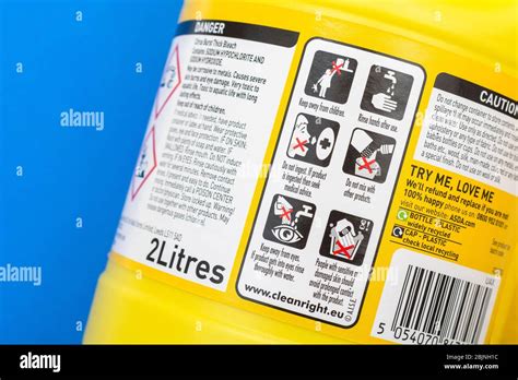 Bleach Hazard Sign