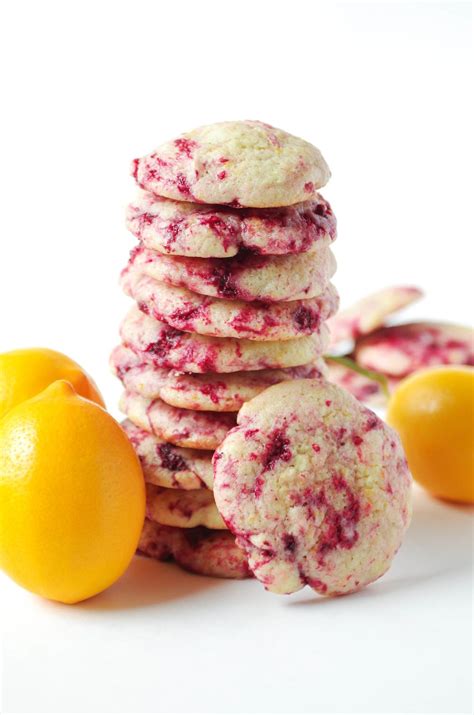 Lemon Raspberry Cookies The Forked Spoon